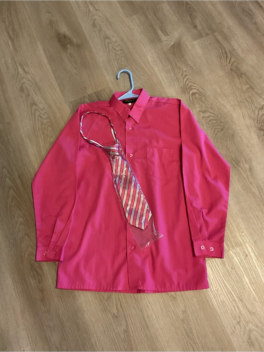 RAFAEL Bright Pink Boys Dress Shirt
